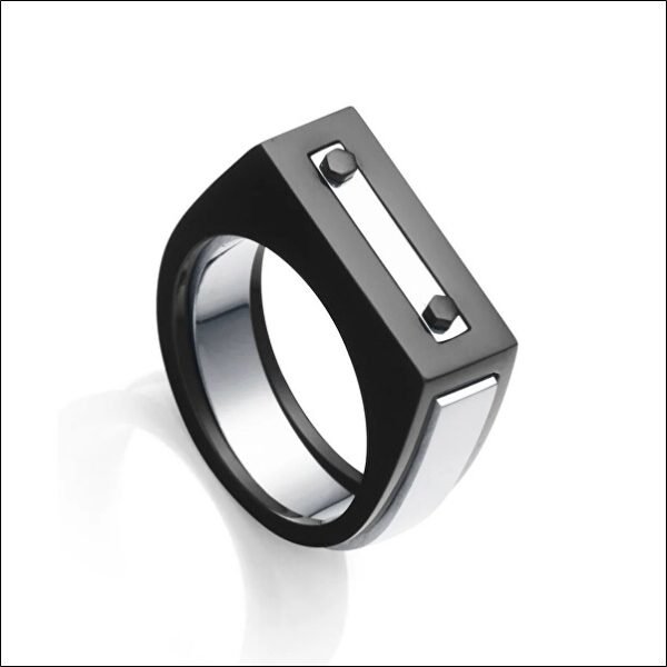 Men's steel ring 2in1 Beat 14114A02