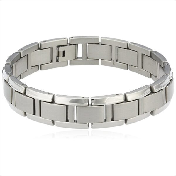 Men's titanium bracelet 0337-01;Bracelet en titane pour homme 0337-01