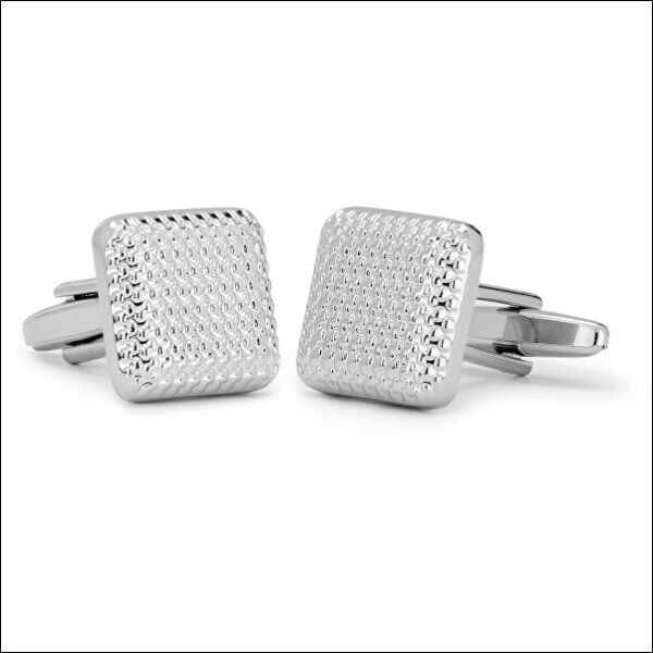Modern steel cufflinks;Boutons de manchette modernes en acier