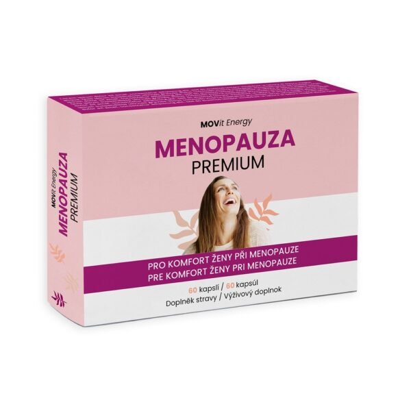 Movit Menopause Premium 60 capsules is a dietary supplement designed to help women manage menopause symptoms.