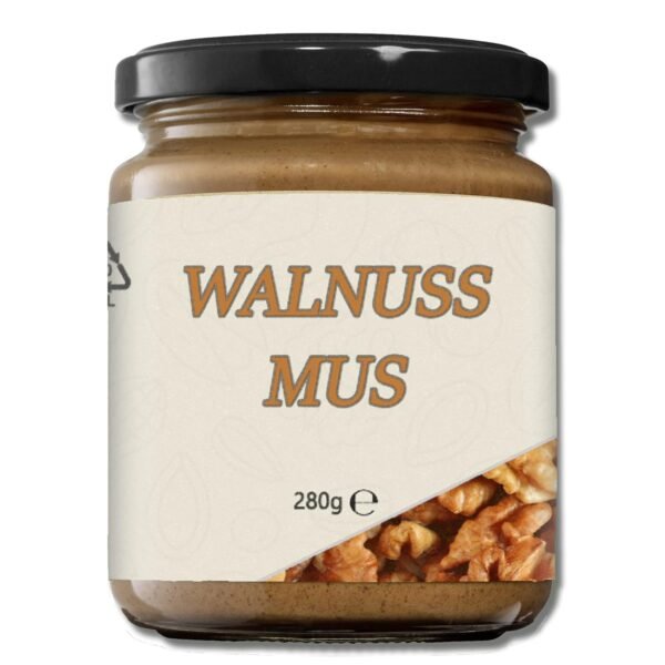 Mynatura Walnut Mus 280 g I Spread I Nut I From Fresh Walnuts I Walnut I Snack I Bread I In Glass (1 x 280 g)