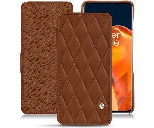 The Noreve Leather Protective Case for OnePlus 9 Pro in brown provides a premium, luxury design combined with robust protection.