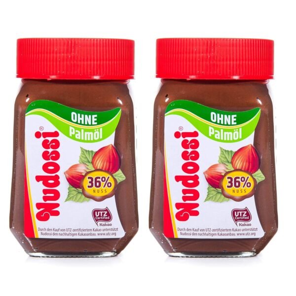 Nudossi Glass Bread Spread without Palm Oil Pack of 2 (2 x 300 g)