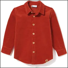 Orange corduroy shirt