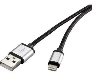 The Renkforce USB 2.0 Cable (50 cm) with USB-A to Lightning connectors is designed for quick and reliable charging and syncing of your Apple devices.