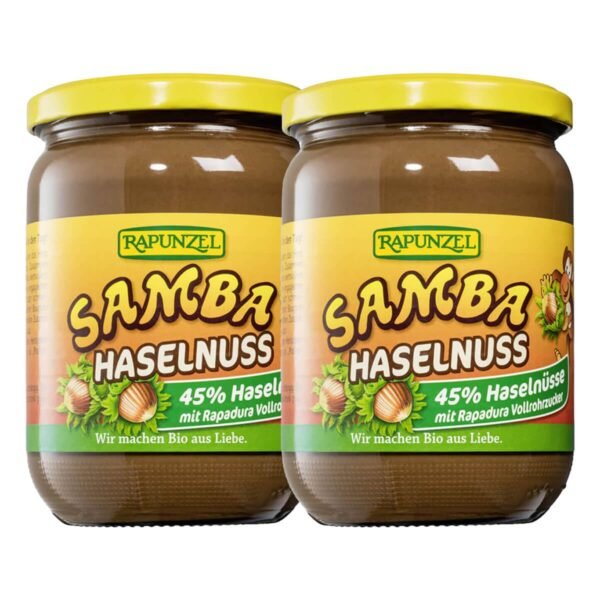 Rapunzel Organic Samba Hazelnut (2 x 500 g)