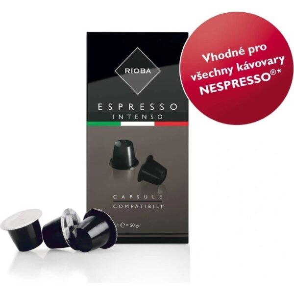rioba espresso intenso coffee capsules for nespresso 11 pcs