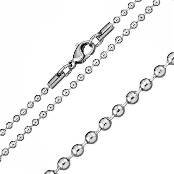 SILVEGO Kuličkový ocelový řetízek 2,4mm KMMN3999;SILVEGO Ball steel chain 2.4mm KMMN3999