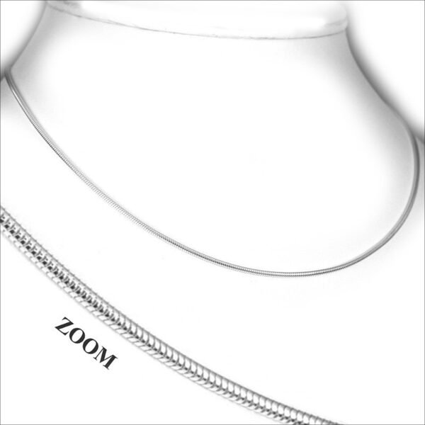 SILVEGO Stříbrný řetízek hádek rhodiovaný TTT120RST;SILVEGO Silver chain with rhodium plating TTT120RST