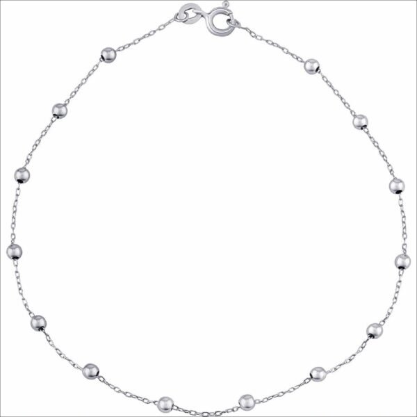 silvego;SILVEGO silver decorated leg chain vanda with balls ZT180398A;silvego