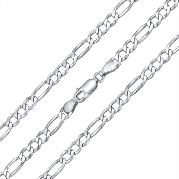 silvego;SILVEGO Silver figaro rhodium-plated TTT50FIGN;silvego