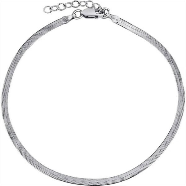 silvego;SILVEGO Silver flat anklet quarrel valencia TTTA310A;silvego