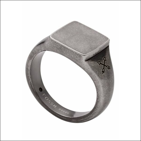 Solid men's steel ring JF03918797;Bague en acier massif pour hommes JF03918797