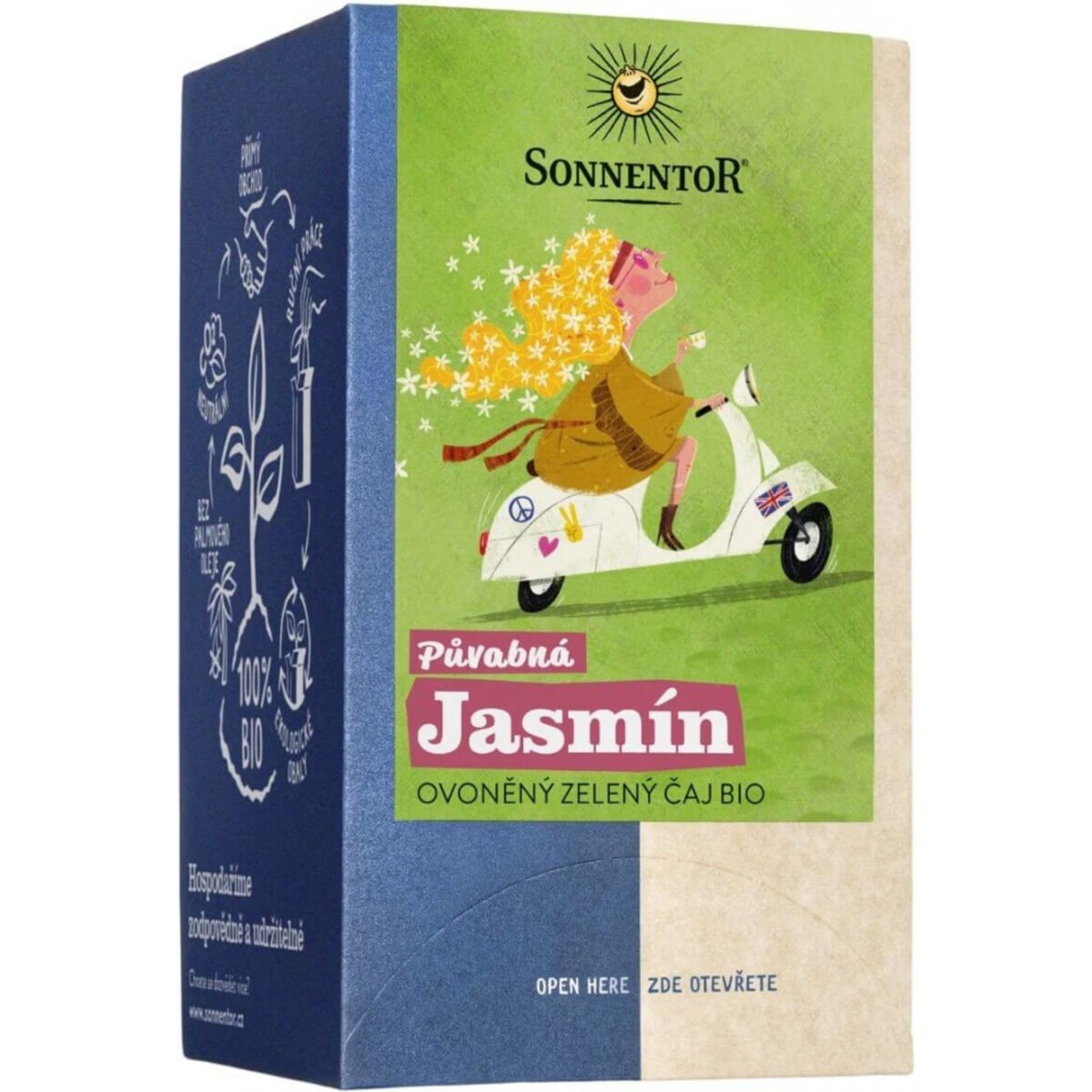 sonnentor green tea jasmine bio gift portion 27 g
