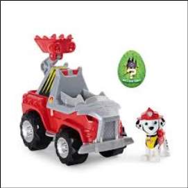 PAW PATROL MARSHALL DINO RESCUE FIGURE + VEHICLE