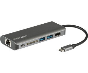 The StarTech Multi-Port USB-C Adapter with HDMI allows you to easily connect your USB-C enabled device to an HDMI display.