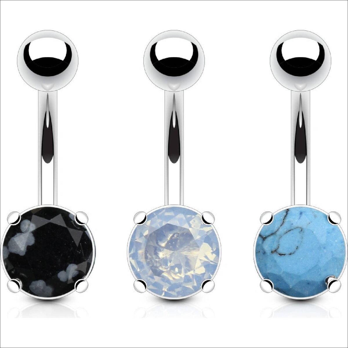 Steel Edge;Steel Edge belly button piercing set 011;Steel Edge