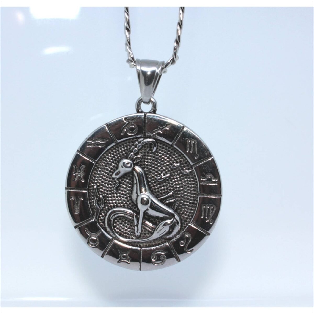 Steel Edge;Steel Edge Zodiac Sign Pendant WJHP4278 Capricorn;Steel Edge