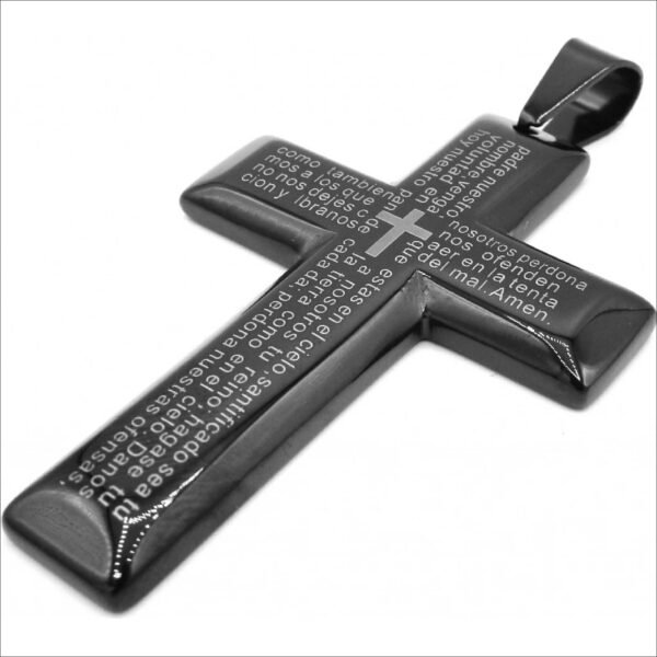 Steel Jewelry;Steel Jewelry pendant BLACK CROSS Surgical steel PR231177;Steel Jewelry