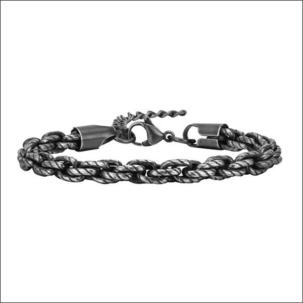 Stylish bracelet with black plating;Bracelet élégant avec placage noir