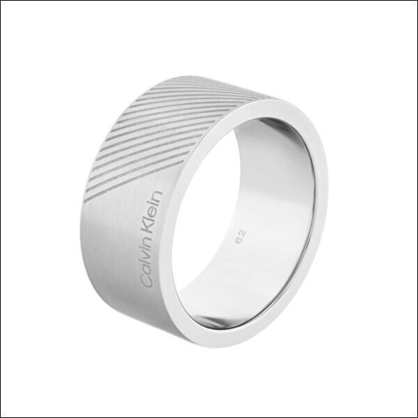 Stylish steel ring for men Architectural 35000436;Bague en acier élégante pour hommes Architectural 35000436