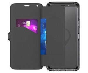 The Tech 21 Evo Wallet Protective Case for Samsung Galaxy S9+ in black offers a durable and stylish solution for safeguarding your phone.
