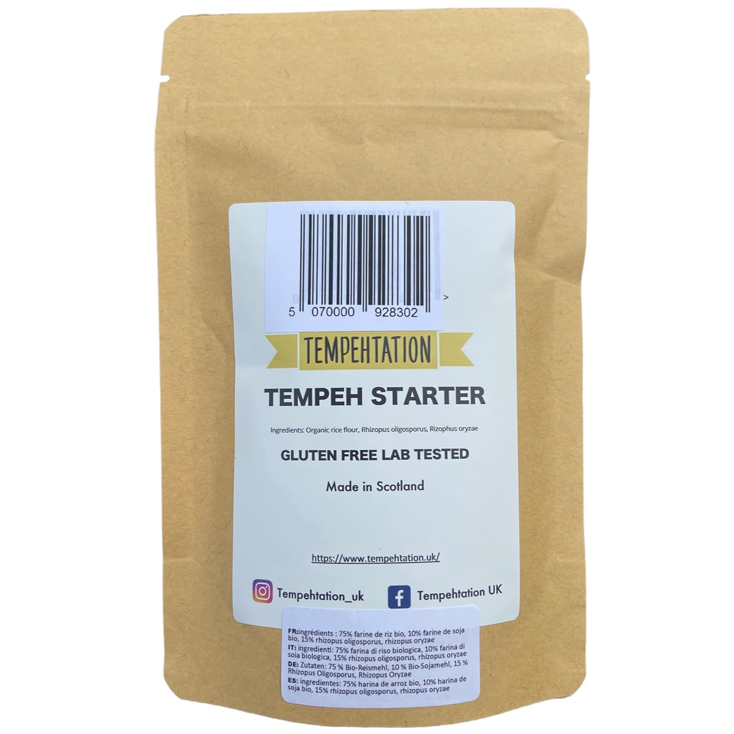 Tempeh Starter Culture 70 g 1 Tempeh Starter Culture 70 g
