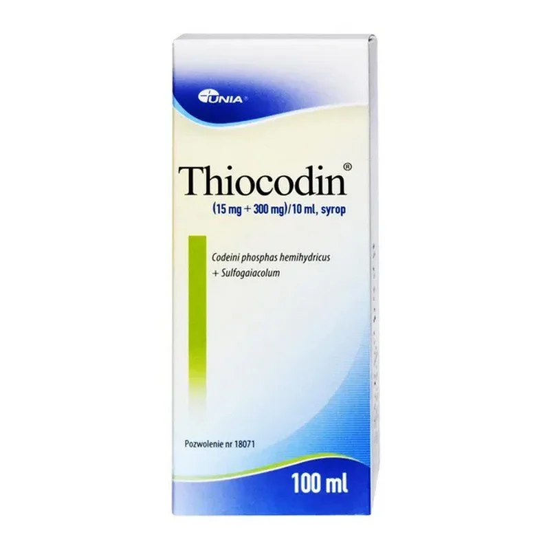 Thiocodin syrup 15 mg + 300 mg / 10 ml 100 ml