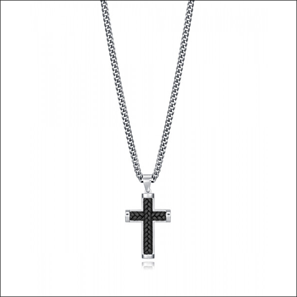 Timeless steel necklace with cross Magnum 15111C01010;Collier intemporel en acier avec croix Magnum 15111C01010 1 Timeless steel necklace with cross Magnum 15111C01010;Collier intemporel en acier avec croix Magnum 15111C01010