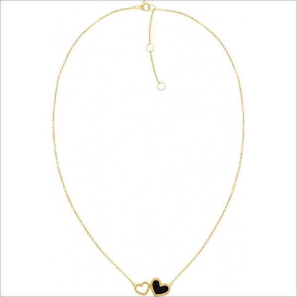 Tommy Hilfiger Půvabný pozlacený náhrdelník se srdíčky 2780742;Tommy Hilfiger Charming gold-plated necklace with hearts 2780742