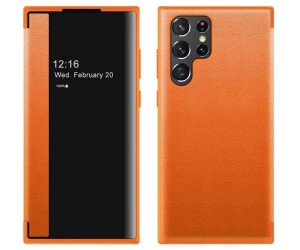 The Wigento Mobile Phone Case for Samsung Galaxy S25 Ultra 5G combines functionality and style with its Mirror View Smart Cover design.