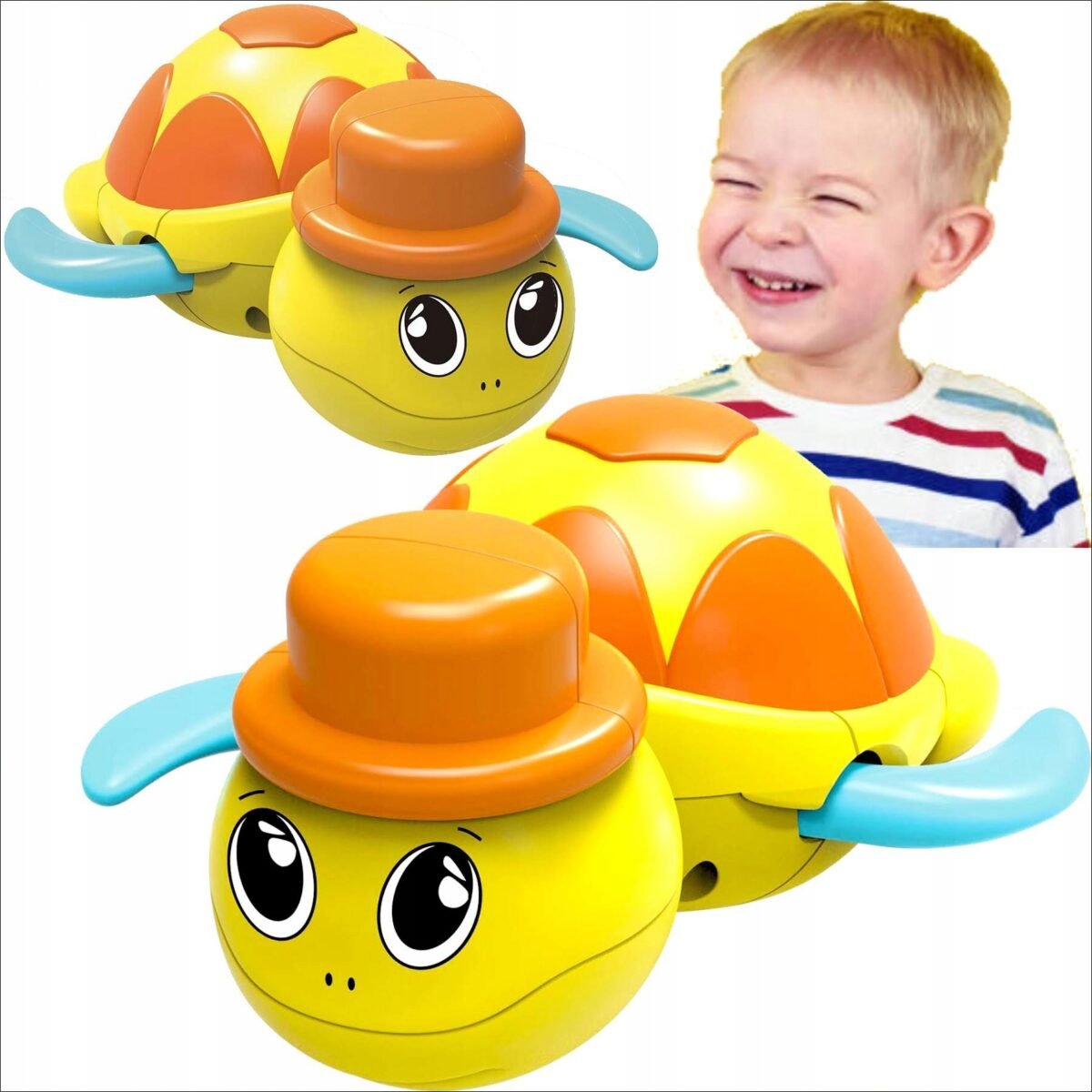 The toy is designed to keep your child safe while playing. The turtle is made of safe and durable materials, meaning your little ones can play with it without worry