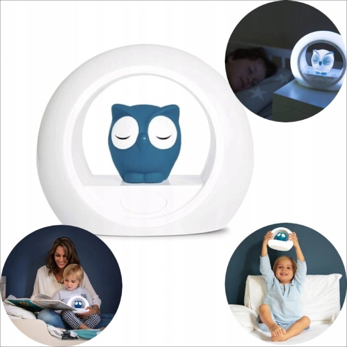 The LOU owl is an ideal choice when your baby doesn't want to fall asleep in complete darkness, and you don't want them to fall asleep with a classic bright light. LOU offers two individual lights, namely a ring and an owl. The ring has a bright light, suitable for reading a book, for example. The owl can gently diffuse the darkness, making it an ideal night light. During the day, the owl will serve as a fresh addition to the child's room.