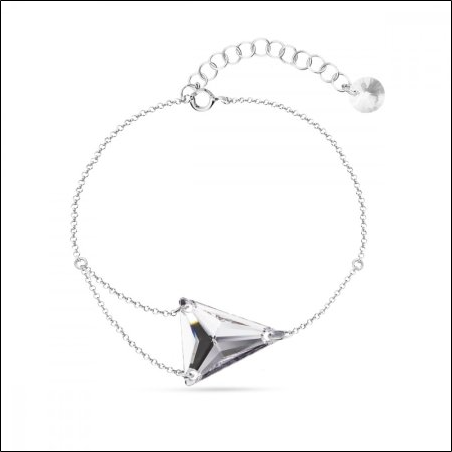 Clear bracelet with Swarovski Elements Trident BROLO327118C Crystal