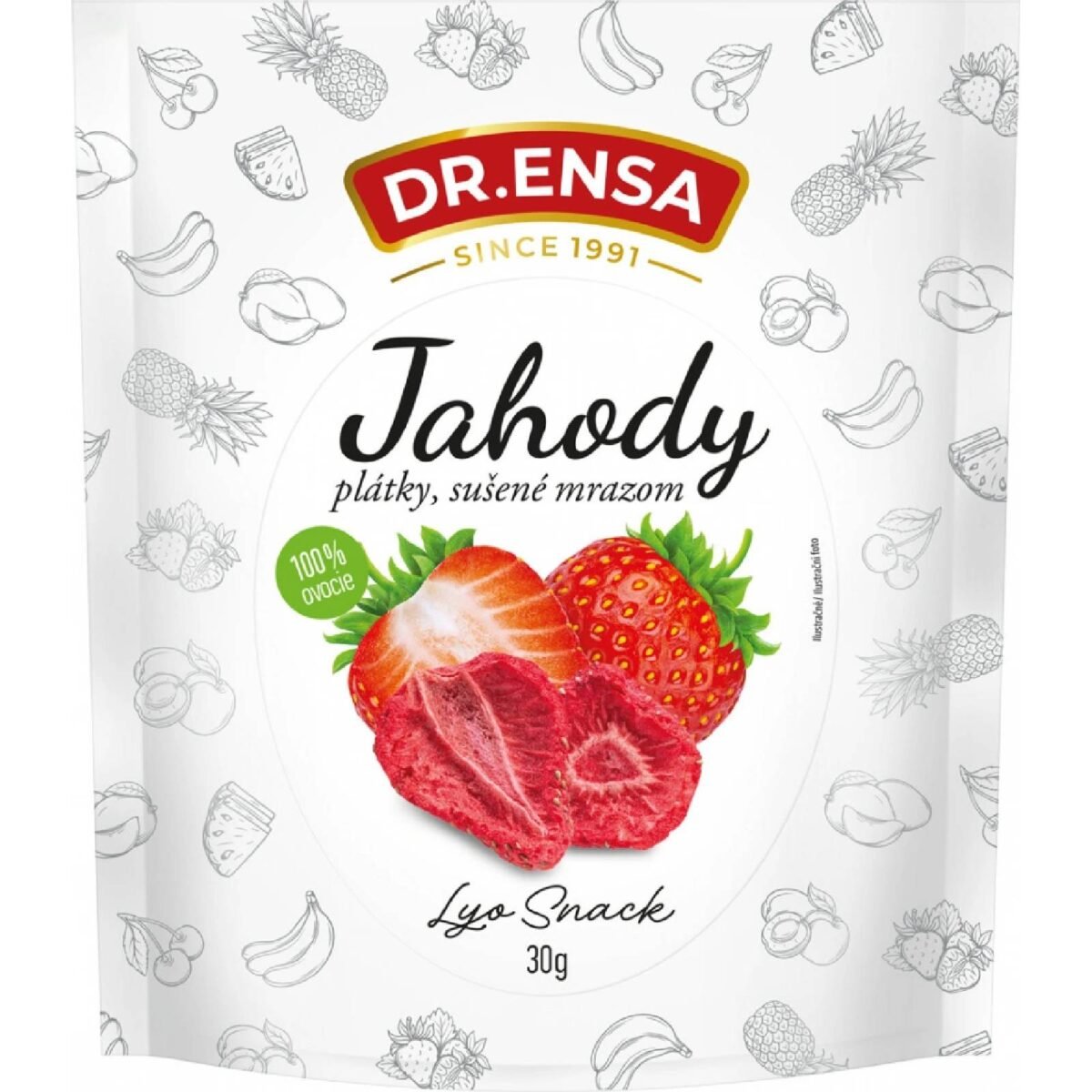 Dr. Ensa Freeze-dried strawberries 30 g