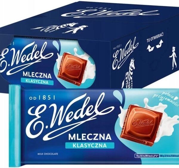 e wedel classic milk chocolate 90 g