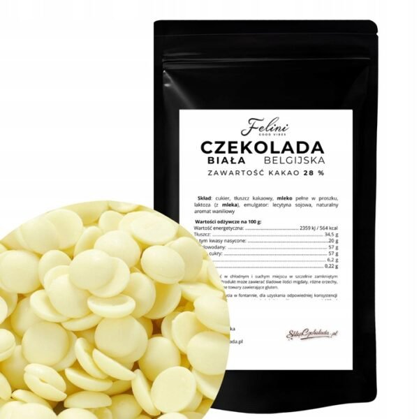 felini belgian white chocolate 28 500g