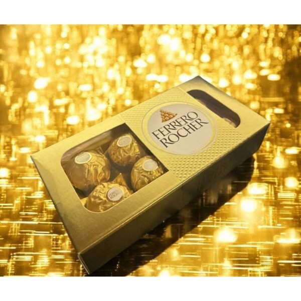 Ferrero Rocher is a premium Italian chocolate that offers a unique taste experience with its crunchy hazelnut, smooth chocolate, and delicate wafer layers.