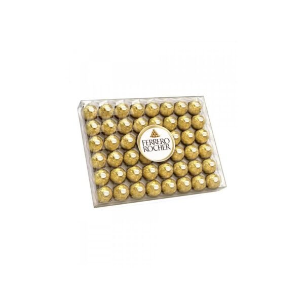 Indulge in the luxurious and smooth taste of Ferrero Rocher chocolates, beautifully presented in this generous 600g pack. Each chocolate features a whole hazelnut, encased in a crispy wafer, and coated with a rich layer of milk chocolate and finely ground hazelnut pieces.