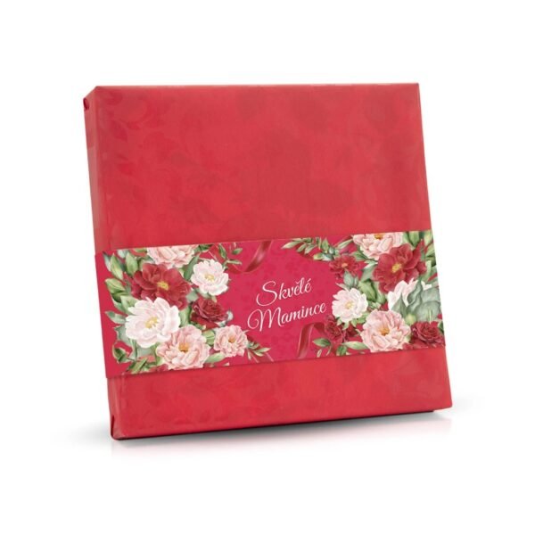Great for Moms - Belgian Pralines with Tiramisu Filling, Raspberry 200 g (Pink) is a luxurious selection of pralines, perfect for treating the special mom in your life. Each praline is filled with a creamy tiramisu filling, paired with a fruity raspberry center, and encased in premium Belgian chocolate.