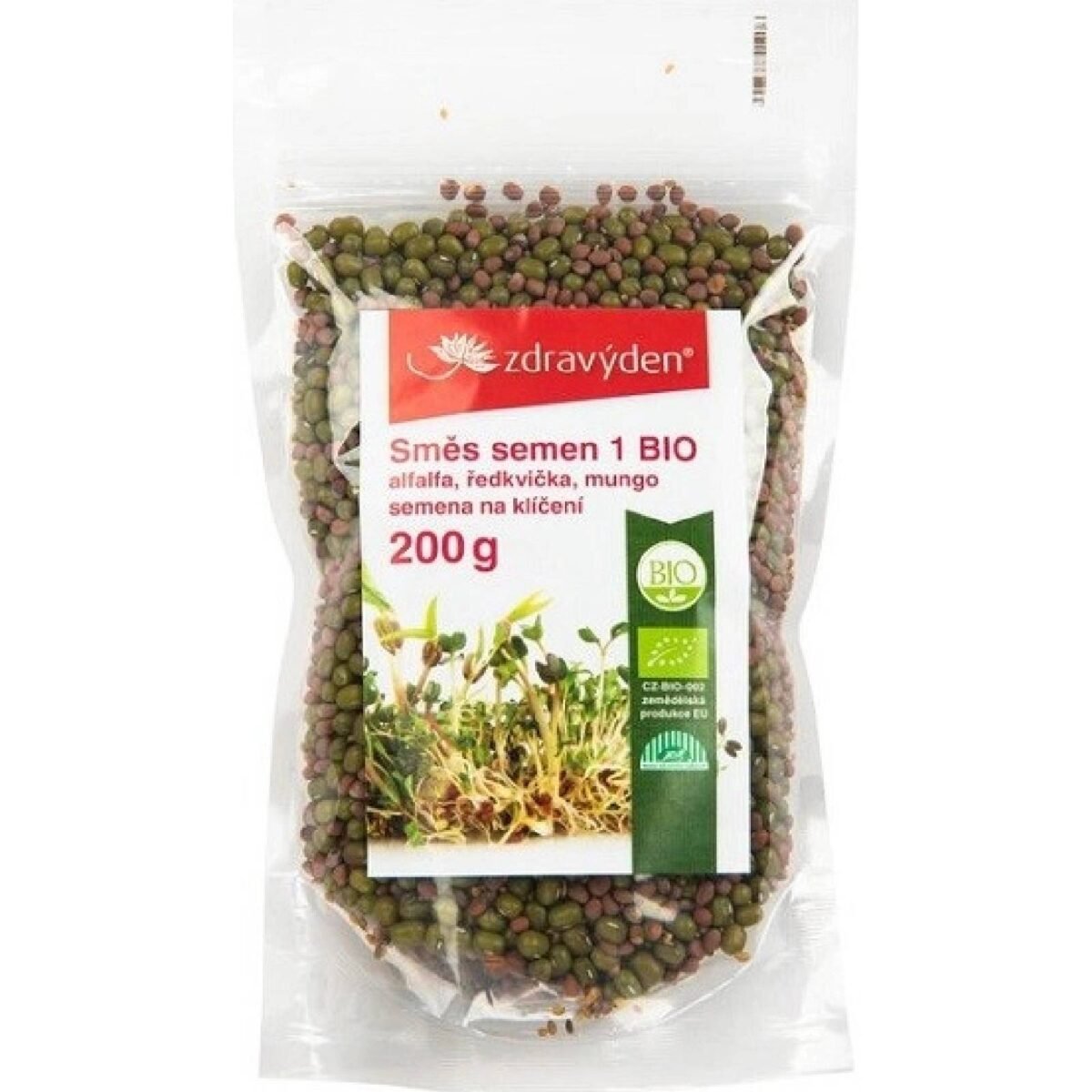 healthy day alfalfa radish mung bean sprouting mixture organic 200 g