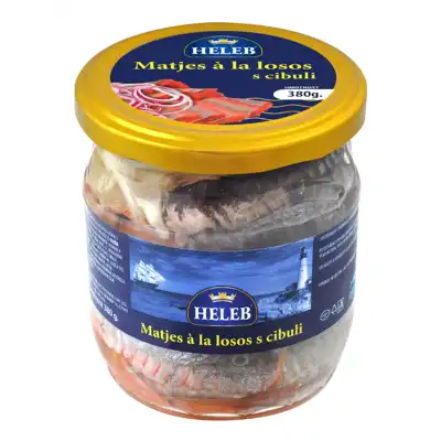 Heleb Matjes a la salmon with onions