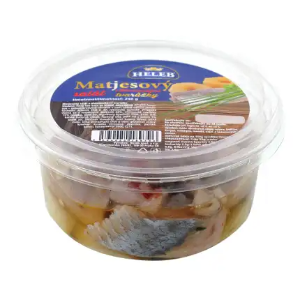 Heleb Matjes' salad with Olomouc cheese