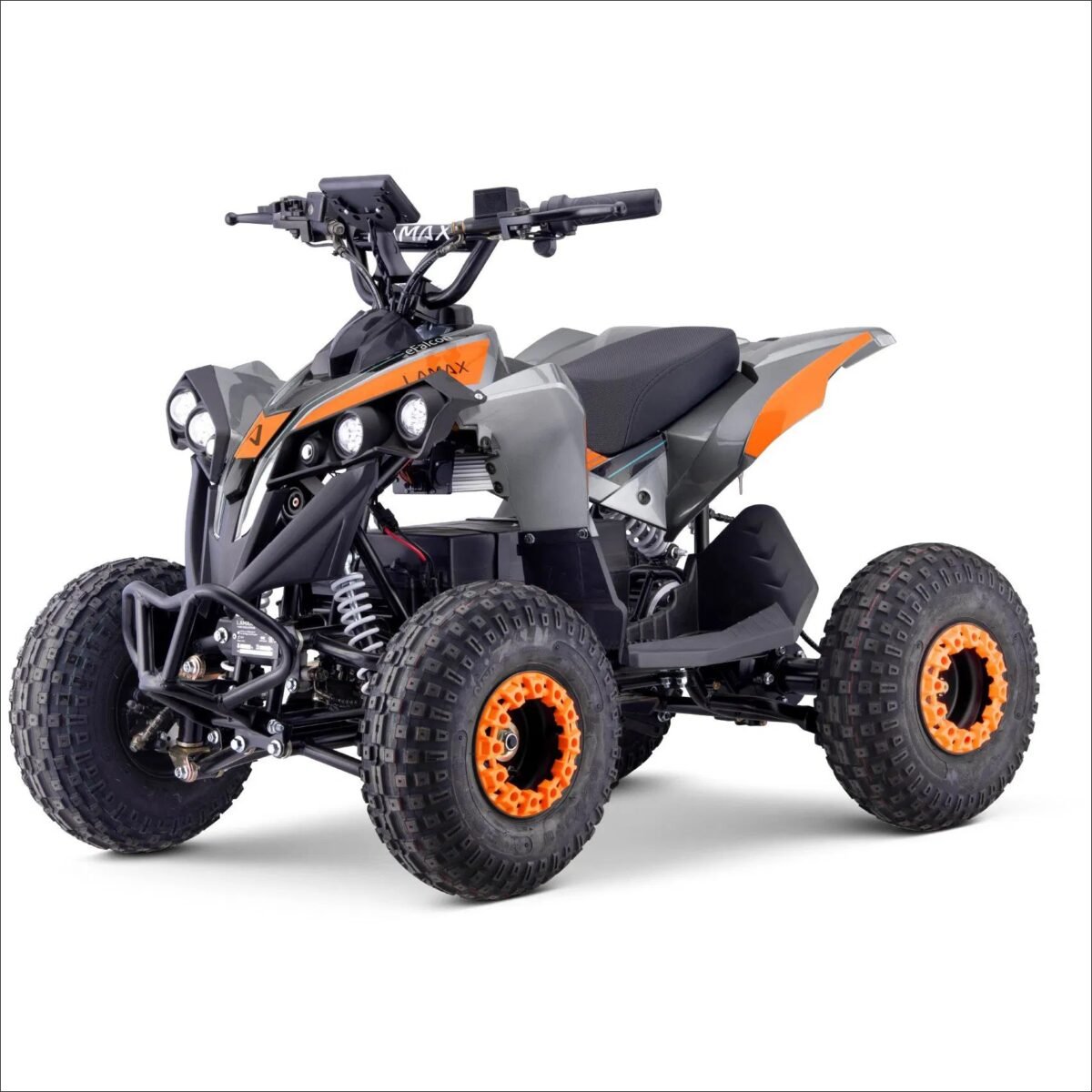 Kids Quad Bike - for everybody, suitable from 7 year(s), maximum speed: 33 km/h, total power of 1200 W, driving time per charge is 150 min, carrying capacity: 80 kg, rubber wheels, 1 seating, smooth start, storage space, LED lights and battery indicator, the package includes charging adapter and tool set, weight: 80 kg, dimensions: 129 × 77 × 72 cm (L × W × H)