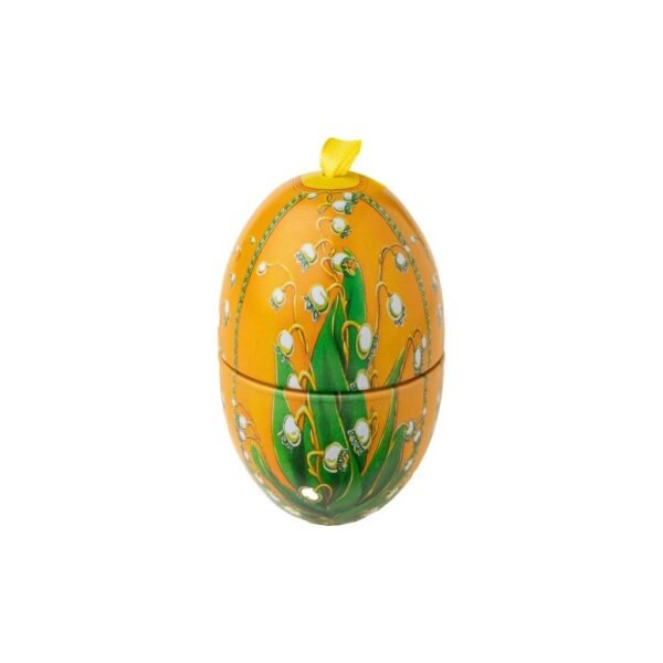 LAUENSTEIN Tin Stuffed Egg 20 g (7129) is a charming and indulgent treat from the renowned LAUENSTEIN brand. This delicate, egg-shaped chocolate is filled with a rich, creamy stuffing that offers a delightful taste with every bite.