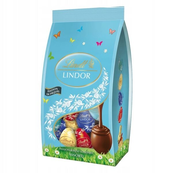 lindt dessert and white milk chocolate pralines with filling 180 g
