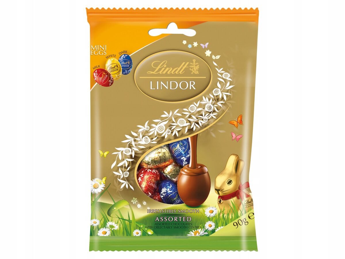 lindt eggs lindor easter pralines eggs assorted 90g for easter