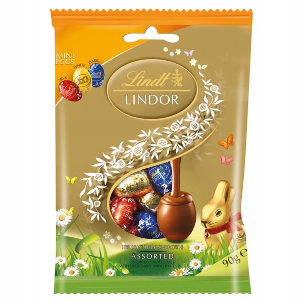 lindt eggs lindor easter pralines eggs assorted 90g for easter