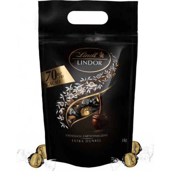 A luxurious selection of smooth, creamy dark chocolate truffles with a rich, intense 70% cocoa filling.