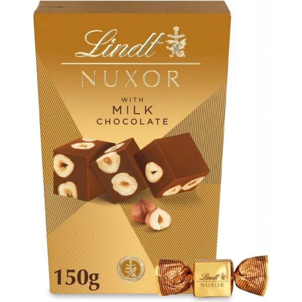 Lindt Nuxor Milk 150 g is a premium milk chocolate that offers a luxurious and smooth taste experience. Crafted by the renowned Swiss chocolatier Lindt, it combines rich, creamy milk chocolate with crunchy hazelnut pieces that add a delightful texture and flavor.